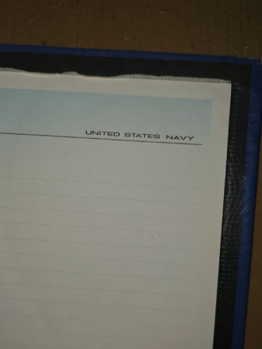 United States Navy Blue Collector Notebook - Decorative Anchor Cover